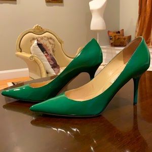 Jimmy Choo brilliant green pumps. Size 38.5 IT.